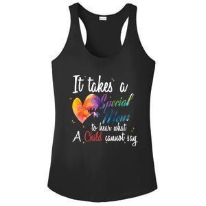 Mom Child Love Puzzle Inspirational Autism Awareness Gift Ladies PosiCharge Competitor Racerback Tank