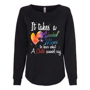 Mom Child Love Puzzle Inspirational Autism Awareness Gift Womens California Wash Sweatshirt