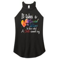 Mom Child Love Puzzle Inspirational Autism Awareness Gift Women's Perfect Tri Rocker Tank