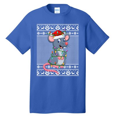 Mouse Christmas Lights Matching Santa Ugly Sweater Xmas Cute Gift Tall T-Shirt