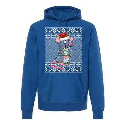 Mouse Christmas Lights Matching Santa Ugly Sweater Xmas Cute Gift Premium Hoodie