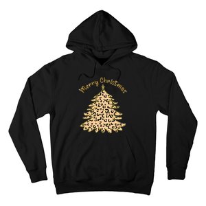 Merry Christmas Leopard Tree Holiday Hoodie