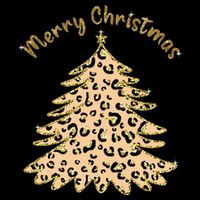 Merry Christmas Leopard Tree Holiday Impact Tech Backpack