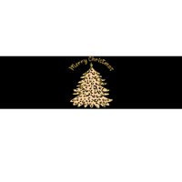 Merry Christmas Leopard Tree Holiday Bumper Sticker