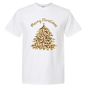 Merry Christmas Leopard Tree Holiday Garment-Dyed Heavyweight T-Shirt