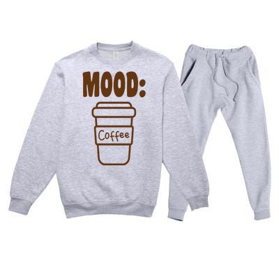 Mood Coffee Lover Premium Crewneck Sweatsuit Set