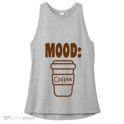Mood Coffee Lover Ladies PosiCharge Tri-Blend Wicking Tank