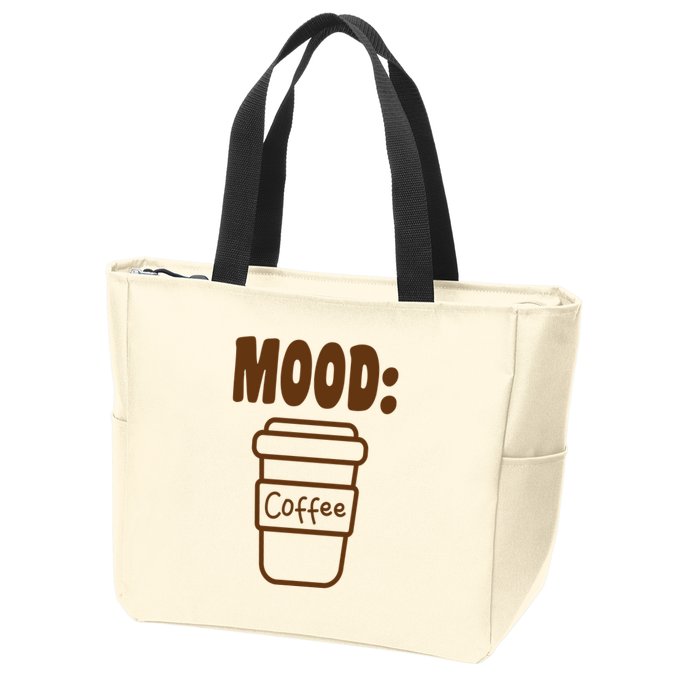 Mood Coffee Lover Zip Tote Bag