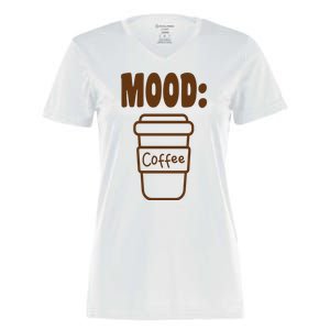 Mood Coffee Lover Women's Momentum V-Neck T-Shirt