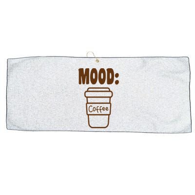 Mood Coffee Lover Large Microfiber Waffle Golf Towel