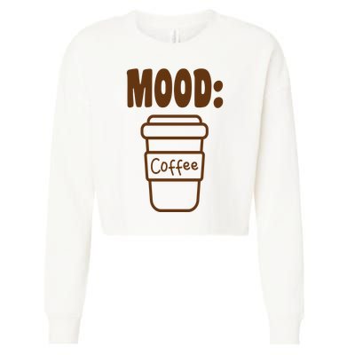 Mood Coffee Lover Cropped Pullover Crew