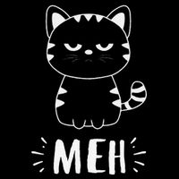 Meowy Cat Lovers Women Meh Cat Funny Cat 16 in Basic Backpack
