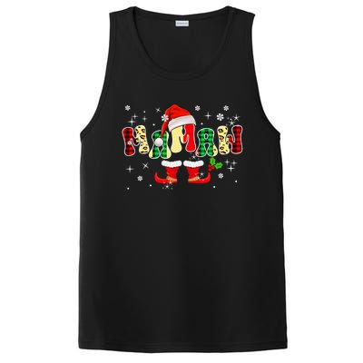 Mamaw Christmas Leopard Plaid Santa Costume Funny Family Gift PosiCharge Competitor Tank