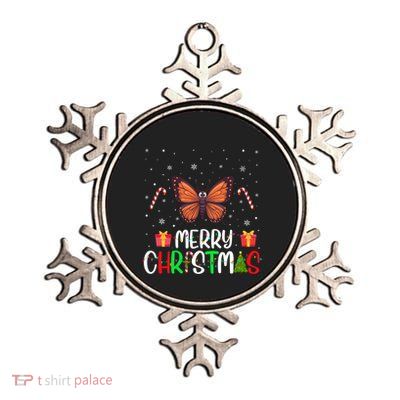 Merry Christmas Lights Butterfly Reindeer Hat Xmas Pjs Metallic Star Ornament
