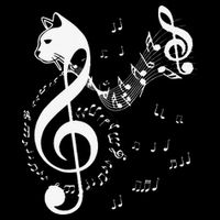 Music & Cats Lover Treble Clef Funny Cat Music Notes City Backpack