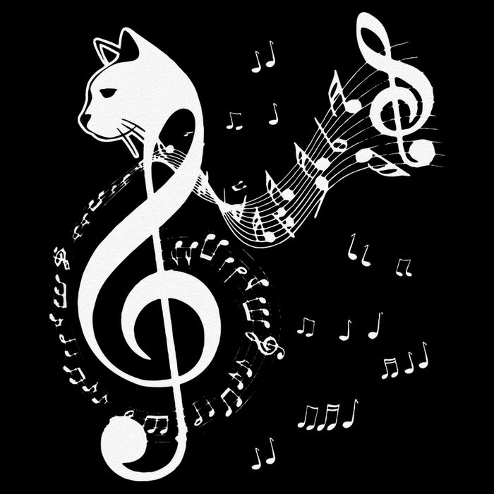 Music & Cats Lover Treble Clef Funny Cat Music Notes City Backpack