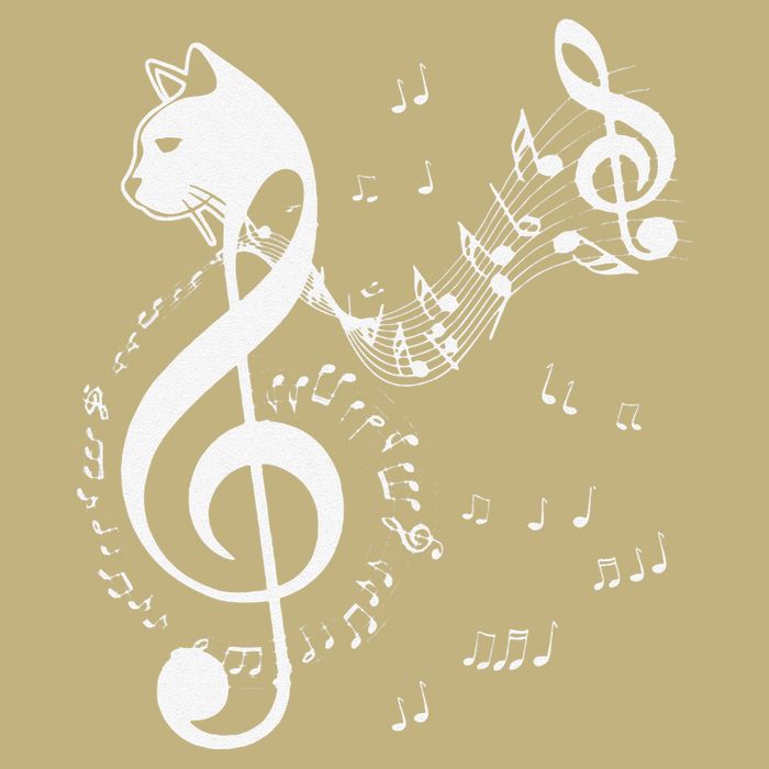 Music & Cats Lover Treble Clef Funny Cat Music Notes Cooling Performance Crew T-Shirt