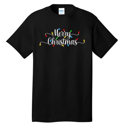 Merry Christmas Lights  Tall T-Shirt