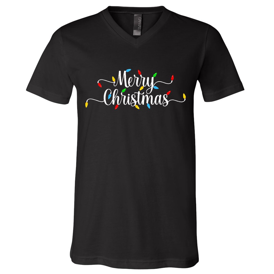 Merry Christmas Lights  V-Neck T-Shirt