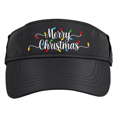 Merry Christmas Lights  Adult Drive Performance Visor
