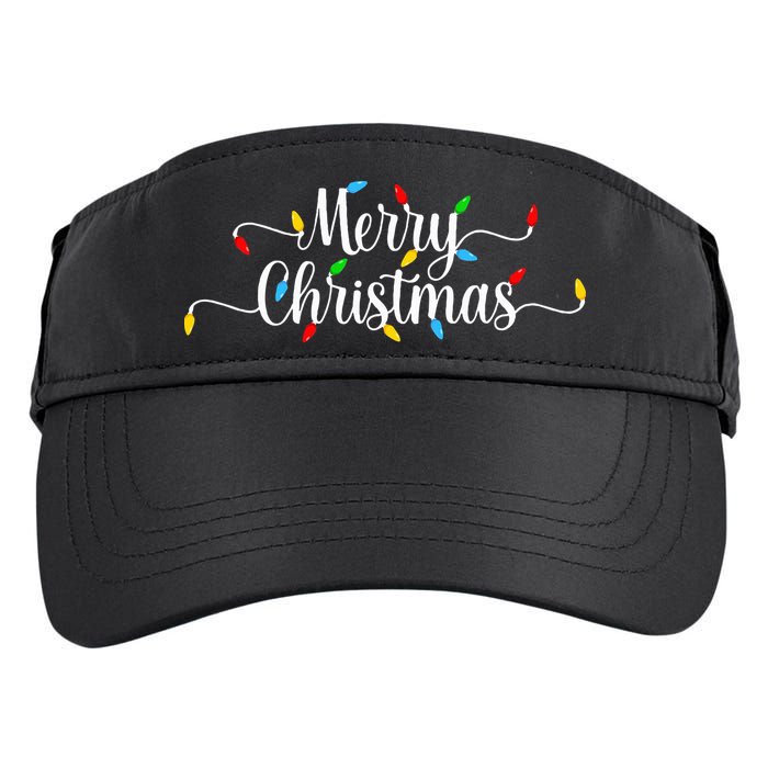 Merry Christmas Lights  Adult Drive Performance Visor