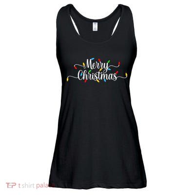 Merry Christmas Lights  Ladies Essential Flowy Tank