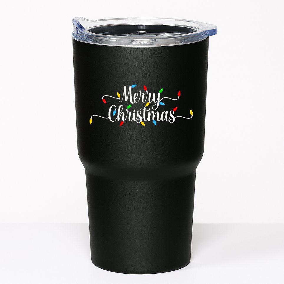 Merry Christmas Lights  Tumbler