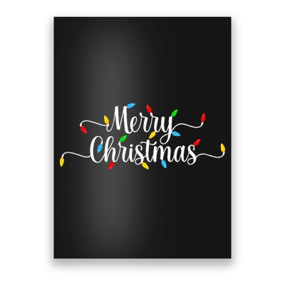 Merry Christmas Lights  Poster