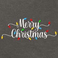 Merry Christmas Lights  Cotton Canvas Backpack