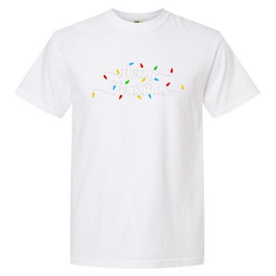 Merry Christmas Lights  Garment-Dyed Heavyweight T-Shirt