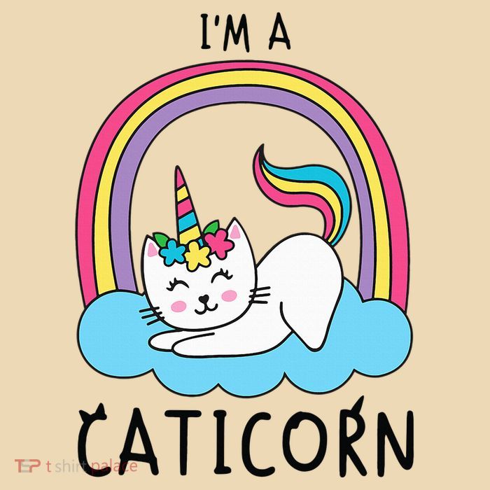 Magical Cat Lover Unicorn Rainbow Design Zip Tote Bag