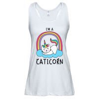 Magical Cat Lover Unicorn Rainbow Design Ladies Essential Flowy Tank