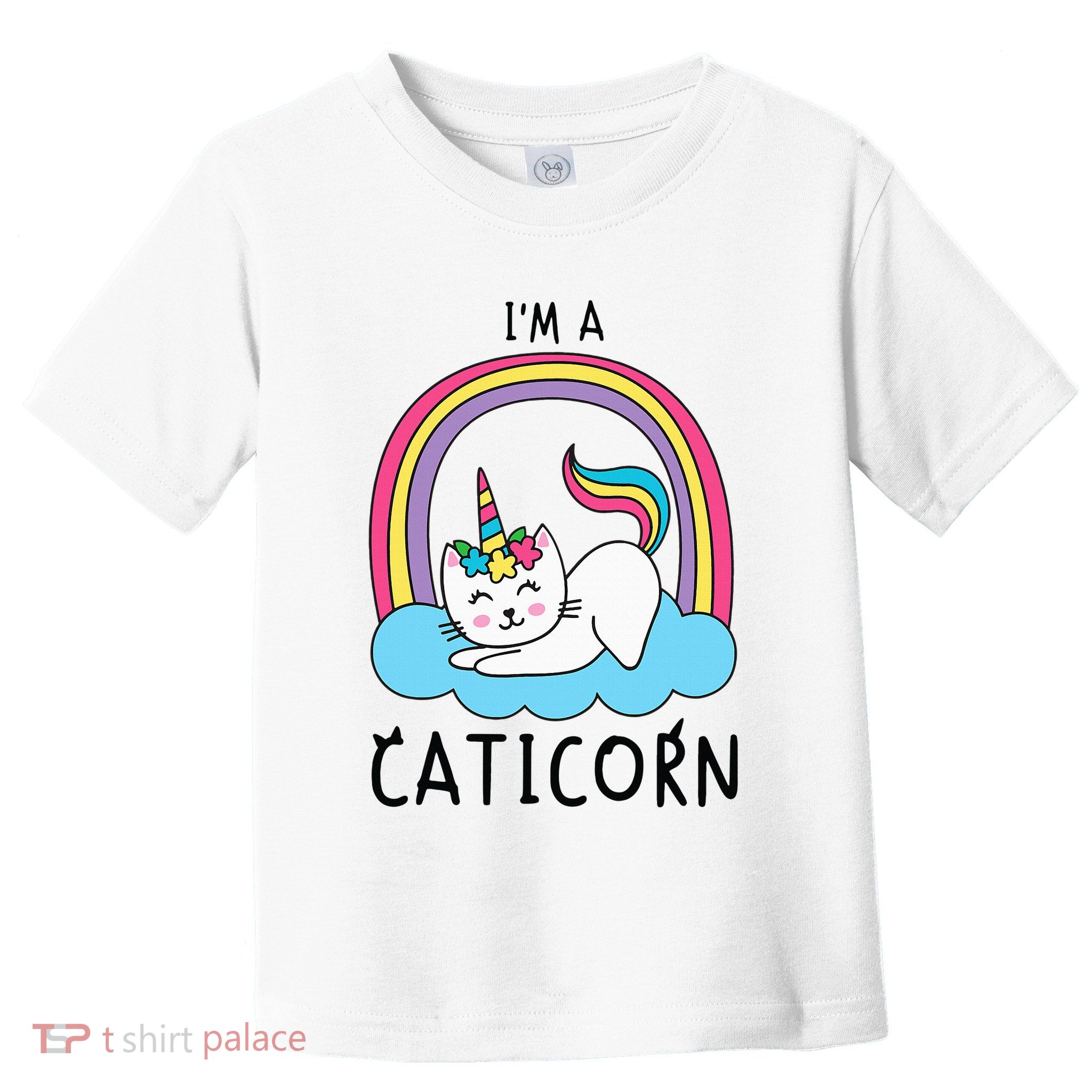 Magical Cat Lover Unicorn Rainbow Design Toddler T-Shirt