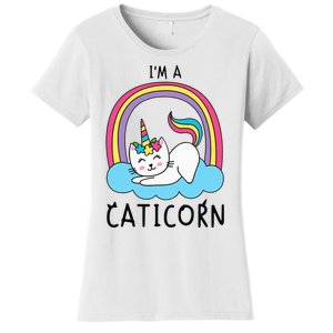 Magical Cat Lover Unicorn Rainbow Design Women's T-Shirt