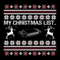 My Christmas List... Harmonica Flat Bill Trucker Hat