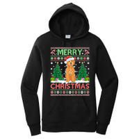 Merry Christmas Lighting Ugly Goldendoodle Christmas Tank Top Women's Pullover Hoodie