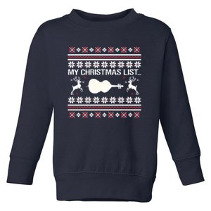 My Christmas List... Cello Toddler Sweatshirt