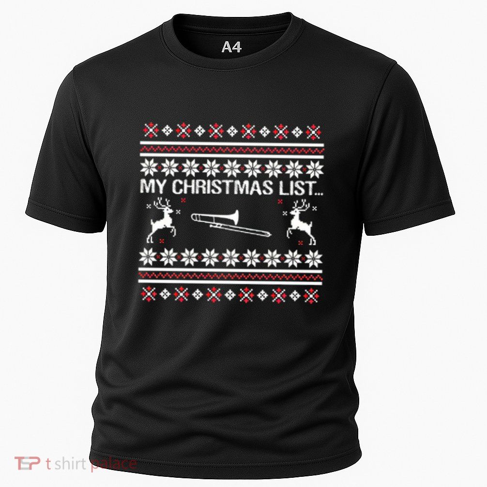 My Chrismas List Ugly Performance Shirt
