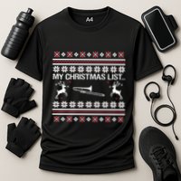 My Chrismas List Ugly Performance Shirt