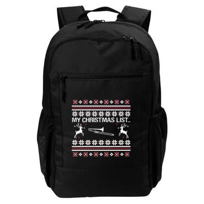 My Chrismas List Ugly Backpack