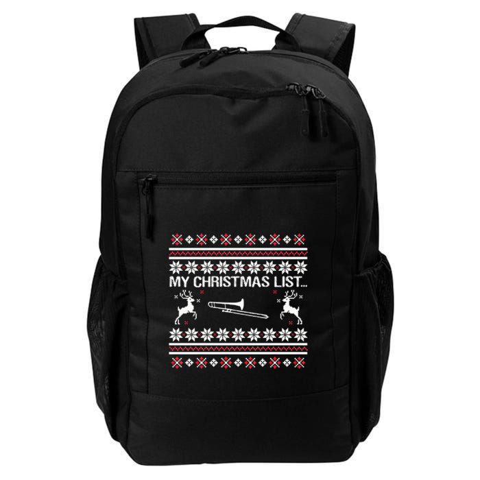 My Chrismas List Ugly Backpack