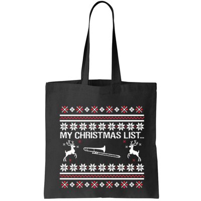 My Chrismas List Ugly Bag