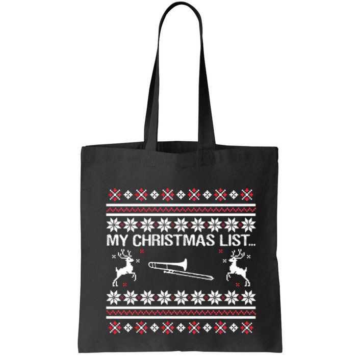 My Chrismas List Ugly Bag