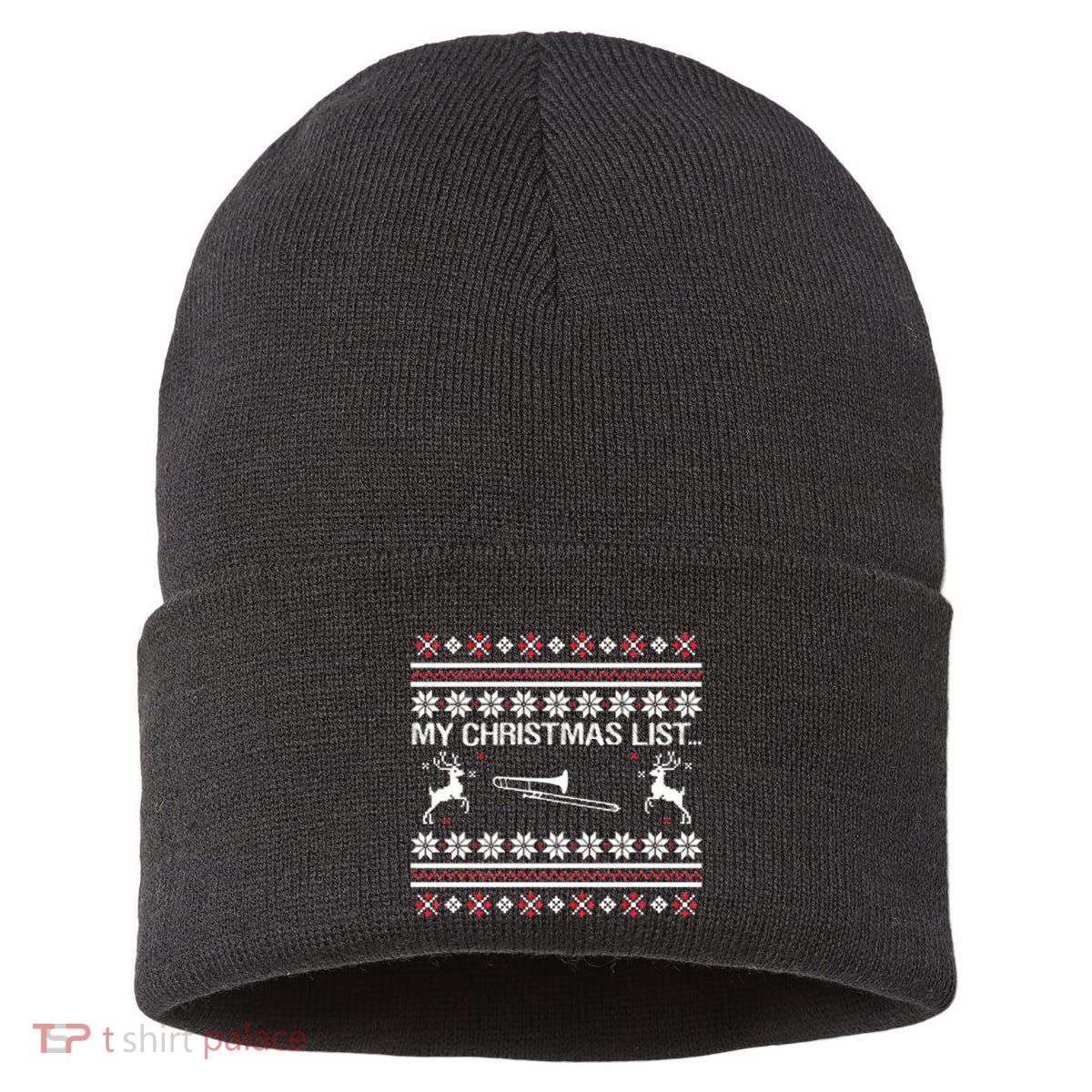 My Chrismas List Ugly Sustainable Knit Beanie