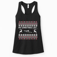 My Chrismas List Ugly Womens Tank Top