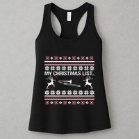 My Chrismas List Ugly Womens Tank Top