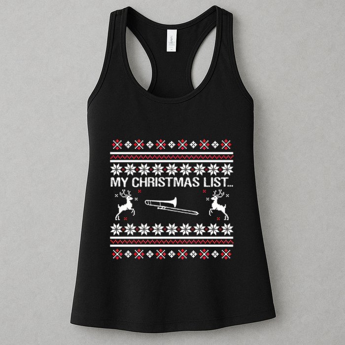 My Chrismas List Ugly Womens Tank Top