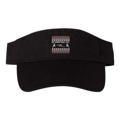 My Chrismas List Ugly Visor