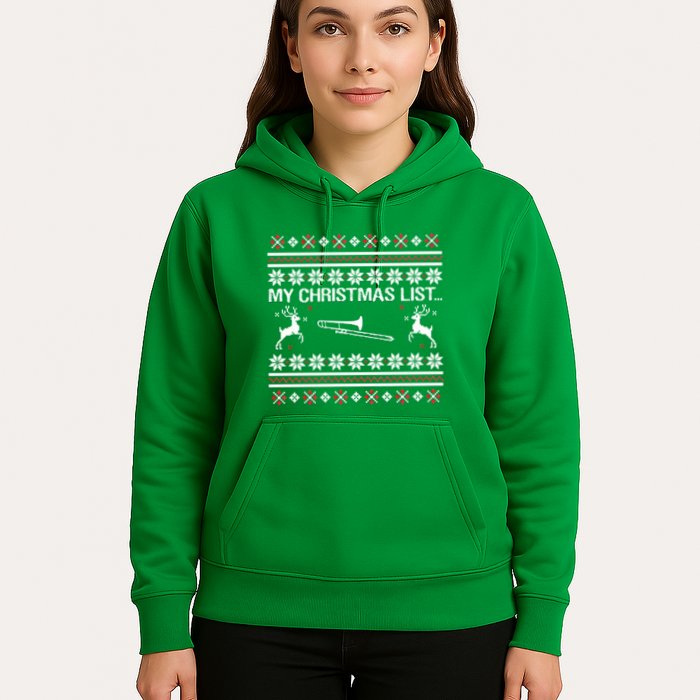 My Chrismas List Ugly Hoodie