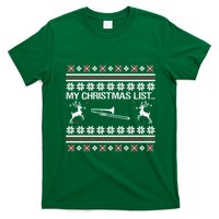 My Chrismas List Ugly T-Shirt